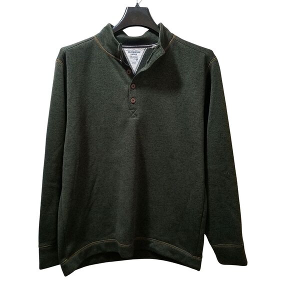 Weatherproof Vintage Fleece Pullover Sweater Men's XL Olive Green - Picture 1 of 5